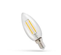 Spectrum Ampoule LED à filament E14 - C35-1 W équivalent à 10 W - 2700 K blanc chaud