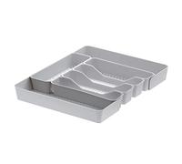 Spectrum Diversified Hexa Diversified Tiroir Organiseur Divisé Plateau de Cuisine Moderne Couverts de Cuisine Ustensiles, Porte-argenterie, Rangement de placard, 10 x 16, Gris Pierre