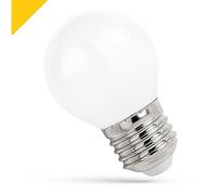 SPECTRUM LED COG Ampoule LED en forme de balle de golf E27 4 W 400 lumens (équivalent à 34 W) Blanc chaud (2700-3200 K) Grand angle de faisceau (300 degrés) Non compatible avec variateur d'intensité,