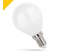SPECTRUM LED COG Balle de golf LED E14 4 W 400 lumens (équivalent 34 W) Blanc chaud (27003200 K) Grand angle de faisceau (300 degrés) Non compatible avec variateur d'intensité, ampoule LED à