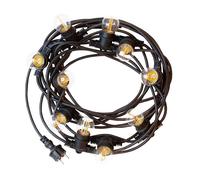Spectrum Lichterkette Illu 5 m Girlande Extensible Noir 10x Douilles E27