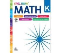 Spectrum Math Workbook Grade K by Spectrum Spectrum (Auteur)