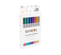 Spectrum Noir Colorista Glitter Markers-Pack of 8-Sparkling Brights, Taille Unique
