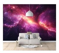 SPECUFX 3D Effect Photo Self-adhesive Wallpaper Abstract galaxy purple 100x70cm Panoramic Wall Tapestry Mural Large Bedroom Eco-Friendly Decoration