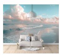 SPECUFX 3D Effect Photo Self-adhesive Wallpaper Landscape, beach, clouds, nature 100x70cm Panoramic Wall Tapestry Mural Large Bedroom Eco-Friendly Decoration