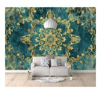 SPECUFX 3D Effect Photo Self-adhesive Wallpaper Vintage bohemian texture dark 100x70cm Panoramic Wall Tapestry Mural Large Bedroom Eco-Friendly Decoration