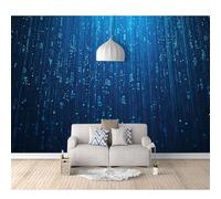 SPECUFX 3D Effect Wall Mural Decor The lines of science and technology are blue 100x70cm Photo Self-adhesive Wallpaper for Room Living Bedroom Large Eco-Friendly Hd Printing