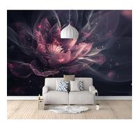 SPECUFX 3D Effect Wall Sticker Poster Vintage dark floral purple glitter 100x70cm Landscape Pictures Wallpapers Art Decals for Bedroom Living Room Home Decoration