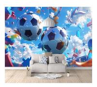 SPECUFX 3D Mural Photo Self-adhesive Wallpaper football 100x70cm Wall Classic Interior Decor Panel Bathroom Restaurant Hall Living Room Hallway Art