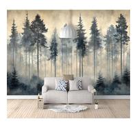 SPECUFX 3D Mural Photo Self-adhesive Wallpaper Forest fog 100x70cm Wall Classic Interior Decor Panel Bathroom Restaurant Hall Living Room Hallway Art