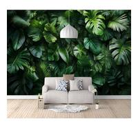 SPECUFX 3D Mural Photo Self-adhesive Wallpaper Tropical plant leaves 100x70cm Wall Classic Interior Decor Panel Bathroom Restaurant Hall Living Room Hallway Art