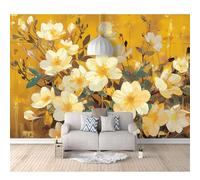 SPECUFX 3D Mural Photo Self-adhesive Wallpaper Vintage flowering plants 100x70cm Interior Decor Panel Wall Bathroom Restaurant Hall Living Room Hallway