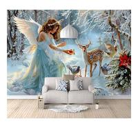 SPECUFX 3D Mural Self-adhesive Wallpaper Angel Woman 100x70cm Living Room Bedroom Background Wall Paper