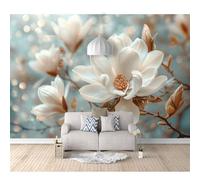 SPECUFX 3D Mural Self-adhesive Wallpaper flower orchid white 100x70cm Wall Poster Murals Modern Living Room Bedroom Background Painting Art Posters