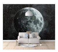 SPECUFX 3D Mural Self-adhesive Wallpaper For Living Room Bedroom Black and white earth universe 100x70cm Background Picture Wall Photo Poster