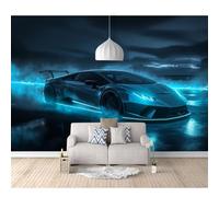 SPECUFX 3D Mural Self-adhesive Wallpaper Future technology car sports car 100x70cm Wall Poster Murals Modern Living Room Bedroom Background Painting Art Posters