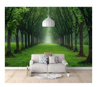 SPECUFX 3D Mural Self-adhesive Wallpaper Optical illusion of green forest road 100x70cm Wall Poster Murals Modern Living Room Bedroom Background Painting Art Posters
