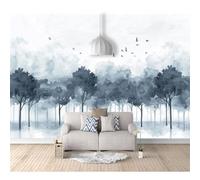 SPECUFX 3D Mural Self-adhesive Wallpaper Painted jungle landscape grey 100x70cm Wall Poster Murals Modern Living Room Bedroom Background Painting Art Posters