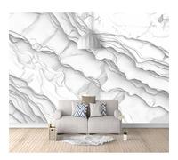 SPECUFX 3D Mural Self-adhesive Wallpaper Simple abstract curve gray 100x70cm Living Room Bedroom Background Wall Paper