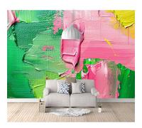 SPECUFX 3D Mural Self-adhesive Wallpaper Simple oil painting abstract and colorful 100x70cm Living Room Bedroom Background Wall Paper