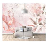 SPECUFX 3D Photo Mural Self-adhesive Wallpaper The green leaf marble is simple 100x70cm Wall Poster Tv Background Decorative Decal Art for Room Living Bedroom Restaurant