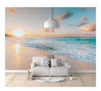 SPECUFX 3D Photo Self-adhesive Wallpaper Landscape, beach, nature 100x70cm Boy and Girl Mural Waterproof Custom Art Poster Kindergarten Childre