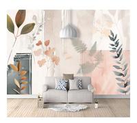 SPECUFX 3D Self-adhesive Wallpaper Abstract minimalist painted foliage 100x70cm Bedroom murals Boys and Girls Room Decor Home Living tv Background Large Wall Mural