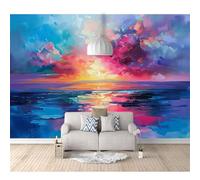 SPECUFX 3D Self-adhesive Wallpaper Abstract oil painting with colorful landscapes 100x70cm Bedroom murals Boys and Girls Room Decor Home Living tv Background Large Wall Mural