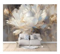 SPECUFX 3D Self-adhesive Wallpaper Abstract oil painting with flowers gray 100x70cm Wall Painting Bedroom Living Room Home Decoration Mural Photo Posters Art