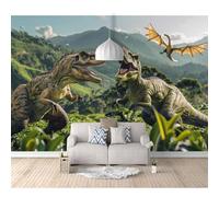 SPECUFX 3D Self-adhesive Wallpaper Animal dinosaur forest for children 100x70cm Bedroom murals Boys and Girls Room Decor Home Living tv Background Large Wall Mural