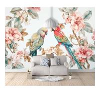 SPECUFX 3D Self-adhesive Wallpaper Flowers and birds 100x70cm Bedroom murals Boys and Girls Room Decor Home Living tv Background Large Wall Mural