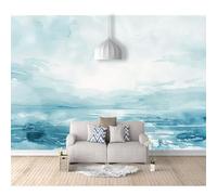SPECUFX 3D Self-adhesive Wallpaper Hand-painted simple oil painting blue-gray 100x70cm Bedroom murals Boys and Girls Room Decor Home Living tv Background Large Wall Mural