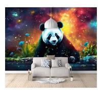 SPECUFX 3D Self-adhesive Wallpaper Large Mural Photo Panda animal 100x70cm Poster Decorative Home Decoration for Teen Dorm Boy Girl Room Living