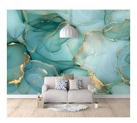 SPECUFX 3D Self-adhesive Wallpaper Marbled golden cyan 100x70cm Living Room TV Wall Bedroom Large murals Custom 3d Self-adhesive Wallpaper living room the wall for bedroom Mural