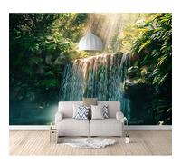 SPECUFX 3D Self-adhesive Wallpaper Murals Landscape: Mountain, Waterfall, Tree, Nature 100x70cm Photo Wall Mural Effect Decoration Self-adhesive Wallpaper Living Room for Bedroom Posters Art