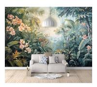 SPECUFX 3D Self-adhesive Wallpaper Rainforest flowers, birds, palm trees, plants 100x70cm Wall Painting Bedroom Living Room Home Decoration Mural Photo Posters Art