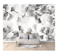 SPECUFX 3D Self-adhesive Wallpaper The ink style ginkgo biloba is simple 100x70cm Wall Painting Bedroom Living Room Home Decoration Mural Photo Posters Art