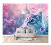SPECUFX 3D Self-adhesive Wallpaper Wall Mural XXL Maine in flowers 100x70cm Photo Feature Wall-Art murals Bedroom Living Room