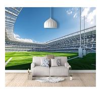 SPECUFX 3D Self-adhesive Wallpaper Wall Mural XXL View of sports football field 100x70cm Photo Feature Wall-Art murals Bedroom Living Room