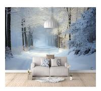 SPECUFX 3D Self-adhesive Wallpaper Winter tree landscape 100x70cm Mural Wall Sticker Girl Decorate