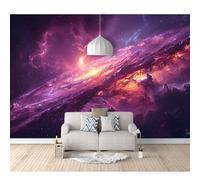 SPECUFX 3D Wall Mural Self-adhesive Wallpaper Abstract galactic purple galaxy 100x70cm Large Home Decor for Bedroom Indoor and Tv Background Art