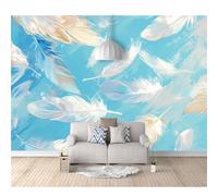 SPECUFX 3D Wall Murals for Bedrooms Fantastic watercolor colored feathers 100x70cm Mural Art Decals Home DIY Decor Office Decorations