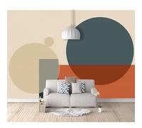 SPECUFX 3D Wall Murals Self-adhesive Wallpaper for Bedroom Abstract geometric blue brown 100x70cm Dimensional Paper Tv Living Room Decor