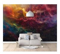 SPECUFX Custom 3D Photo Self-adhesive Wallpaper Colorful nebula, fantasy universe, starry sky 100x70cm Mural Large Poster Living Bedroom Tv Background Wall Home Decoration
