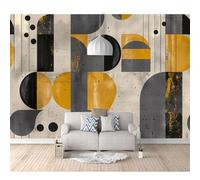 SPECUFX Custom Mural Self-adhesive Wallpaper for Walls 3D Simple abstract geometric gray 100x70cm Art Wall Painting Living Room Bedroom Restaurant Dining Decor