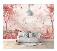 SPECUFX Custom Photo Self-adhesive Wallpaper Wall Covering Dream Forest Horse Pink 100x70cm 3D Mural Painting for Bedroom Walls Living Room The Effect border