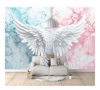 SPECUFX Custom Photo Self-adhesive Wallpaper Wall Covering Fantastical colorful wing feathers 100x70cm 3D Mural Painting for Bedroom Walls Living Room The Effect border