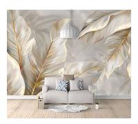 SPECUFX Custom Photo Self-adhesive Wallpaper Wall Covering leaves are golden-gray 100x70cm 3D Mural Painting for Bedroom Walls Living Room The Effect border