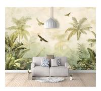 SPECUFX Custom Photo Self-adhesive Wallpaper Wall Covering Rainforest plant bird landscape 100x70cm 3D Mural Painting for Bedroom Walls Living Room The Effect border