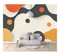 SPECUFX Custom Photo Self-adhesive Wallpaper Wall Covering Three-dimensional colored geometric curves 100x70cm 3D Mural Painting for Bedroom Walls Living Room The Effect border